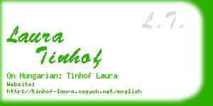 laura tinhof business card